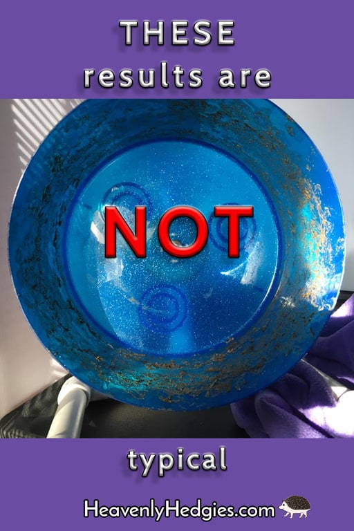 Picture of a terribly poopy hedgehog running wheel