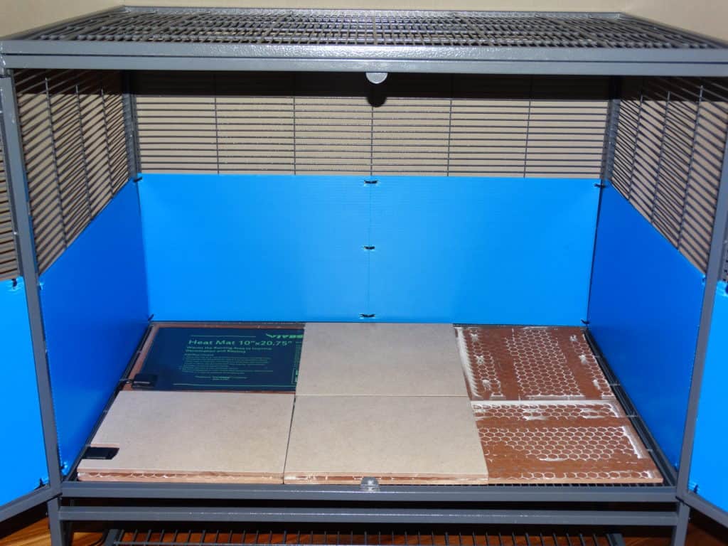 thermostatically controlled heating pad heat source cage build out - image 1 of 3