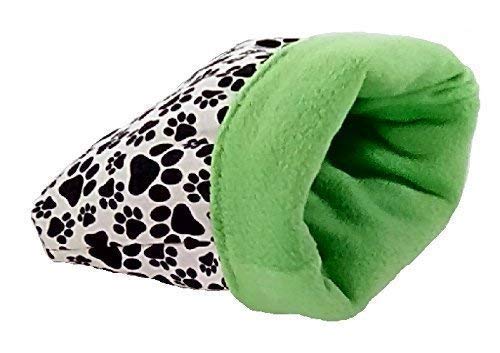 hedgehog snuggle sack with paw print pattern