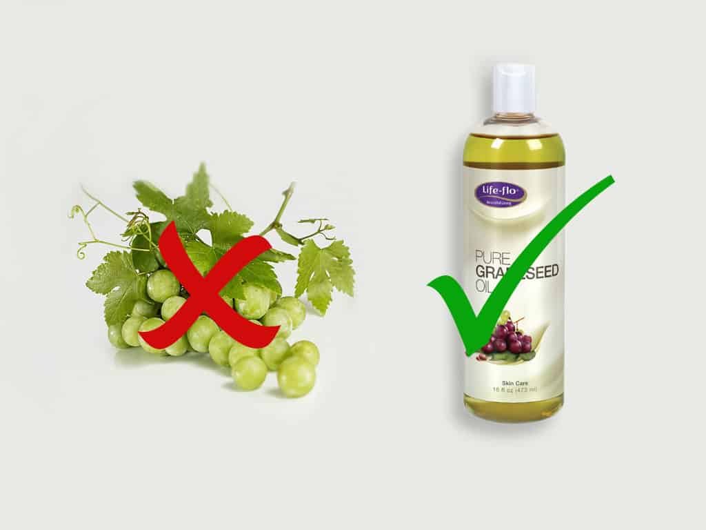 grapes are toxic for hedgehogs but not grapeseed oil