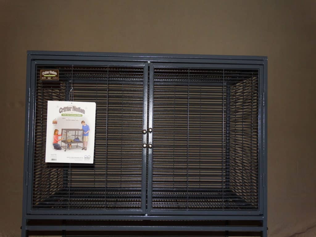 bare Critter Nation cage assembled with doors closed